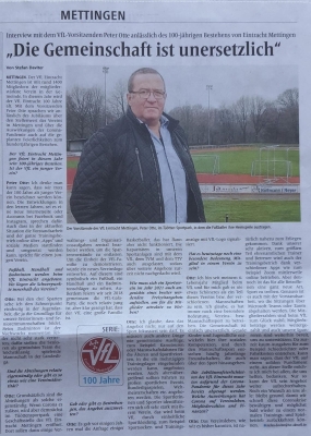 Vorsitzender Peter Otte im Interview