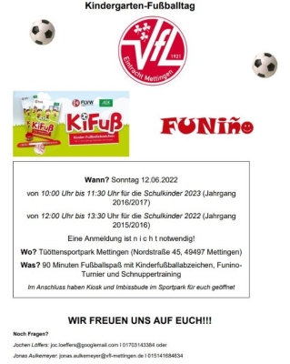 Großer Kindergarten-Fußballtag beim VfL