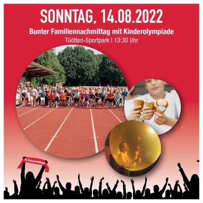 Bunter Familiennachmittag am Sonntag (14.08.) mit Kinderolympiade