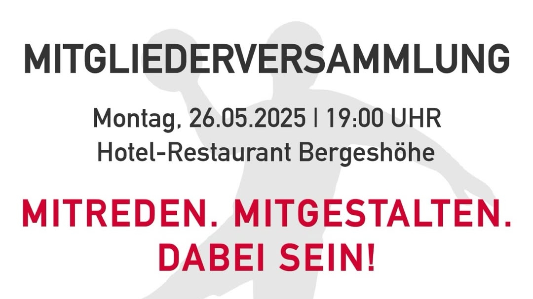 Mitgliederversammlung der Handballabteilung
