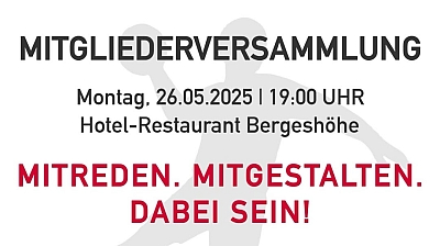 Mitgliederversammlung der Handballabteilung (22.04.2025)