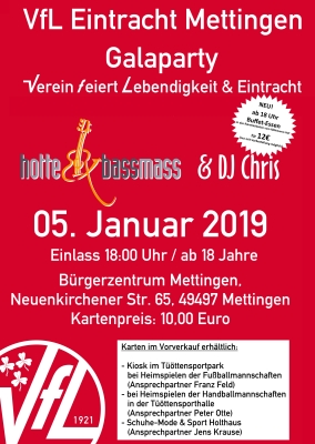 VfL Gala geht in die 2. Runde (01.10.)